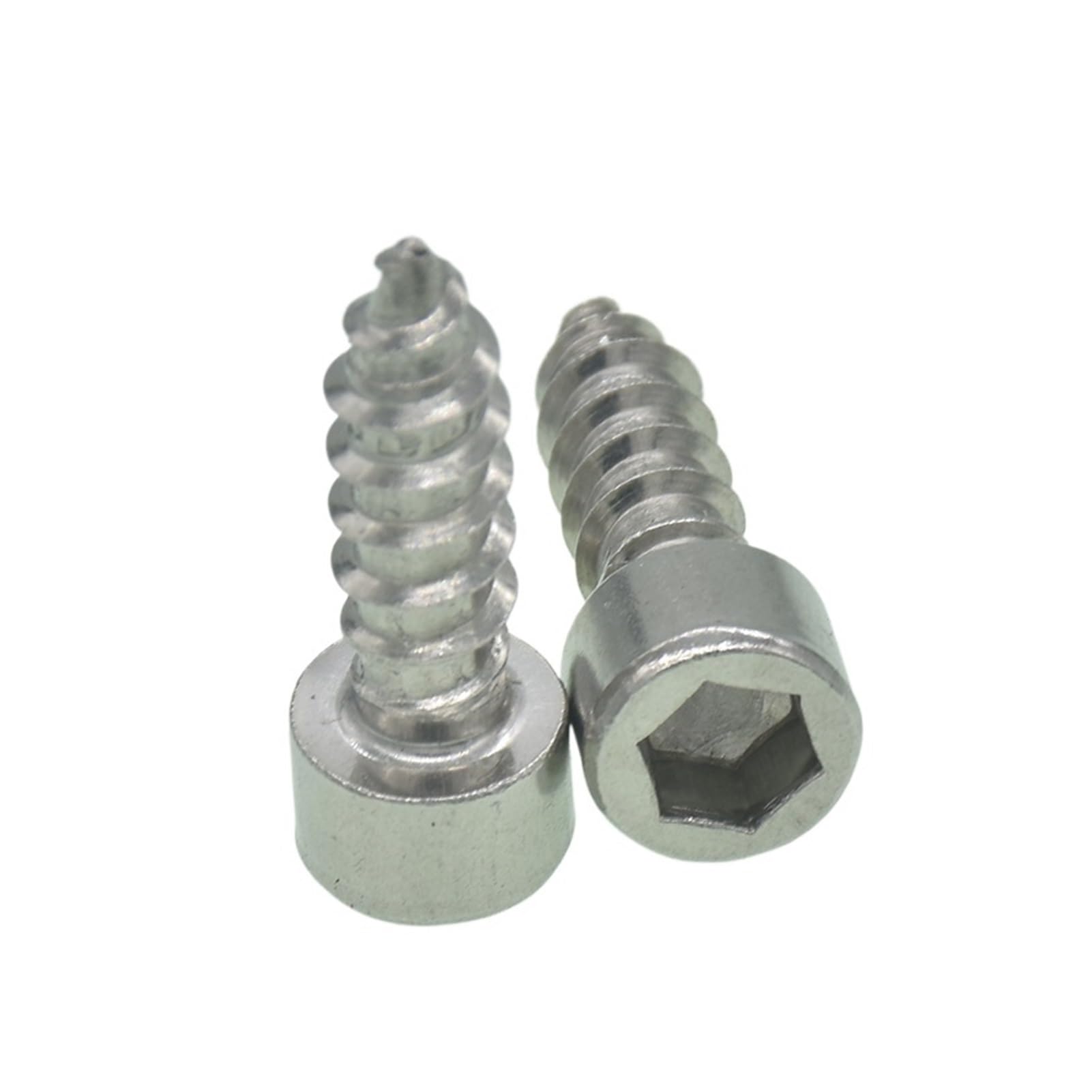 Tornillos Tornillos autorroscantes Tornillo de Ace 50/10 Piezas M5 M6 Tornillo de Cabeza Hueca de Acero Inoxidable Tornillo de Muebles Hexagonal autorroscante(M6(10PCS)*16mm)