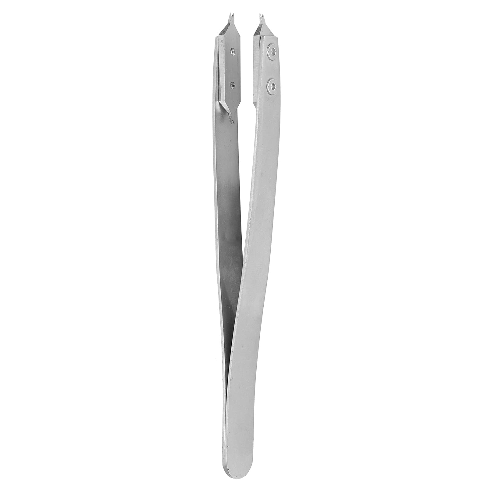 Pinzette a forma di V per anse a molla per orologio, strumento di ricambio per cinturino, design in lega per riparazioni domestiche/viaggi, lunghezza 11 cm
