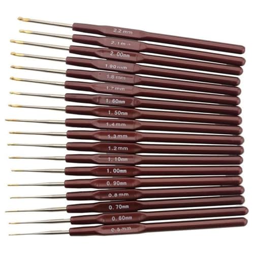 Mingchen 18 Pcs Lace Crochet Hooks Set,...