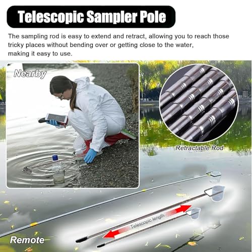 Échantillonneur d'eau rigide en acier inoxydable et gobelet de 500 ML pour analyses de précision - 6