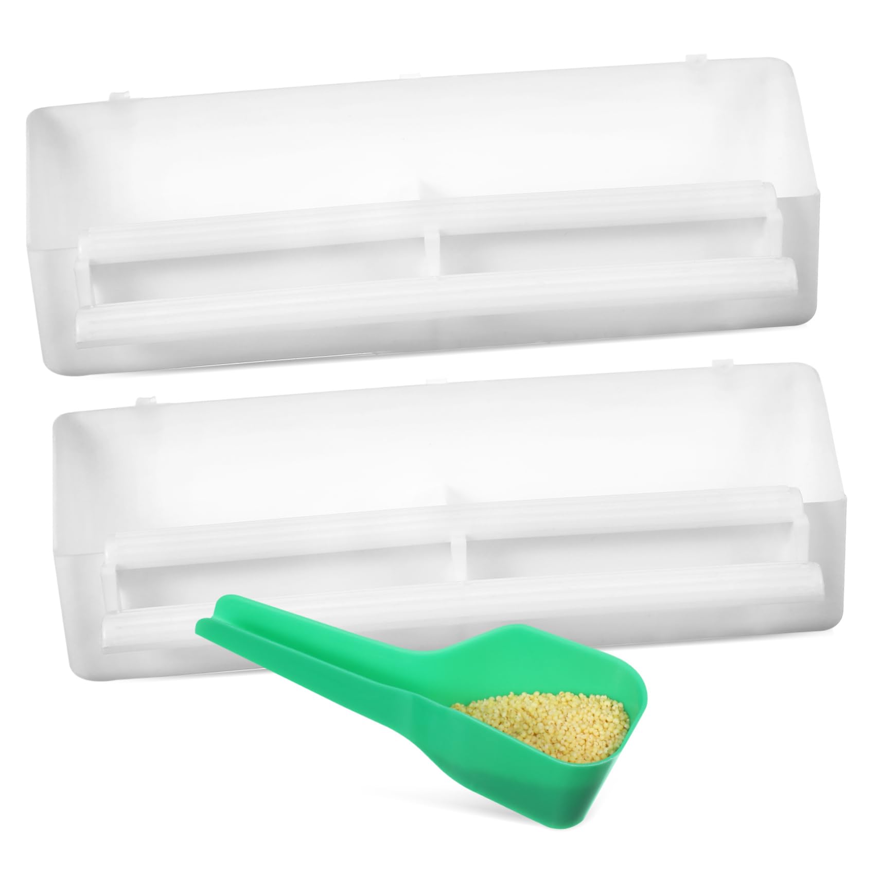 BESPORTBLE 4 Juegos De Jaula Caja De Comida Cuchara De Comida para Pájaros Jaulas De Pájaros Dispensador De Agua Comederos para Interior Comedero para Soporte De Comida para