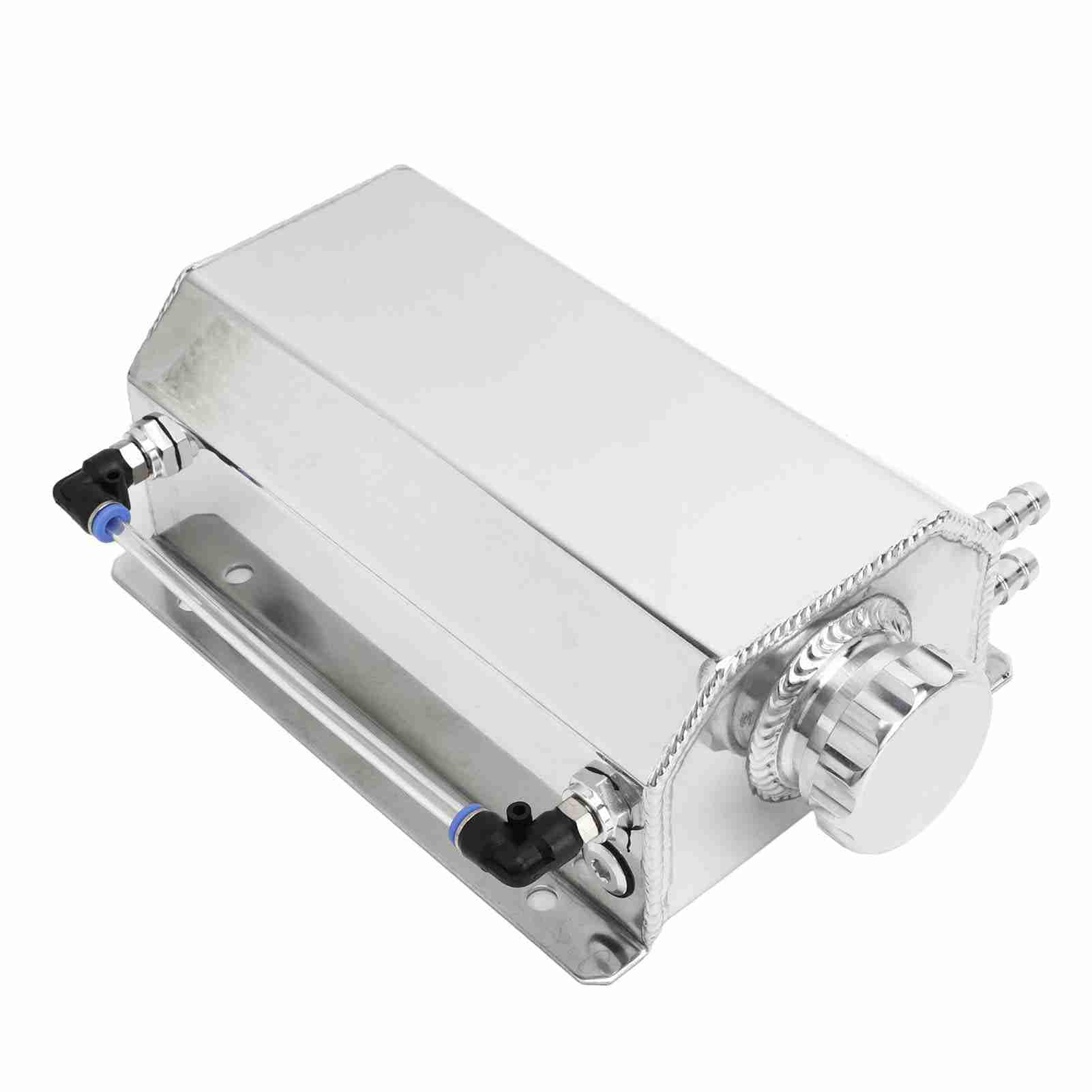 Serbatoio di Troppopieno del Liquido di Raffreddamento Serbatoio Universale per Radiatore in Lega di Alluminio da 2 Litri per la Maggior Parte delle Auto di Raffreddamento Efficiente e