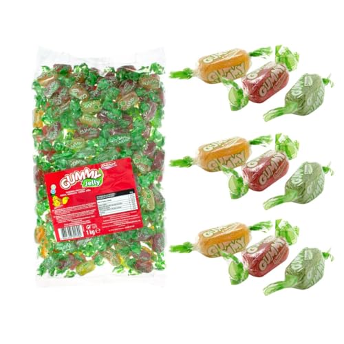 iChuches- Gummy Jelly | Exquisitas Gominolas Surtidas con Azúcar | Sabores Frutales (1kg)