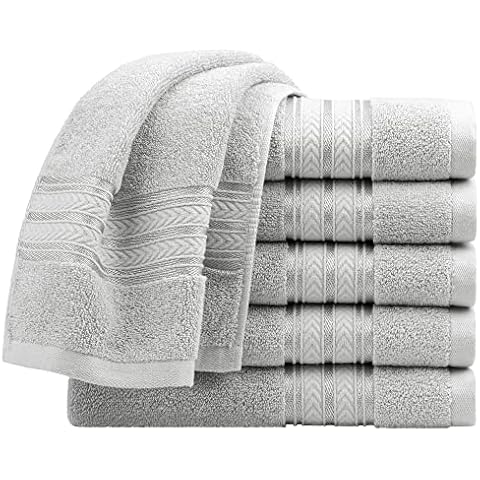 PiccoCasa 100% Cotton Hand Towels Set Cover