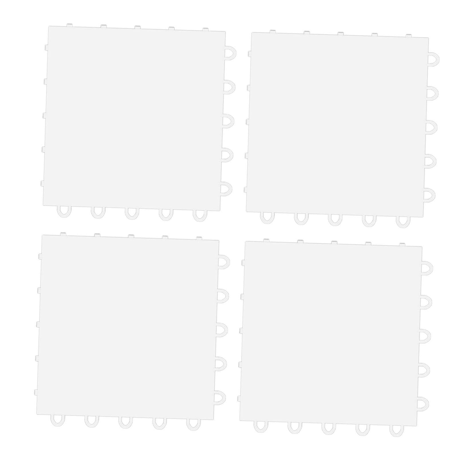 Lot de 4 Tapis D'entraînement de Hockey sur Glace 25 Cm X 25 Cm, Surface Lisse, pour Intérieur et Extérieur.