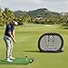 byepica 34 in Golf Chipping Practice Net with Target, 210D Polyester Golf Net, Portable, Black Border and Net, Easy Setup, Includes Ground Nails