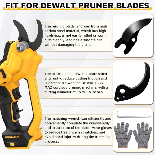 Image of 2PCS N920015 + 1PCS NA044629 Cordless Pruning Shears Replacement Blades