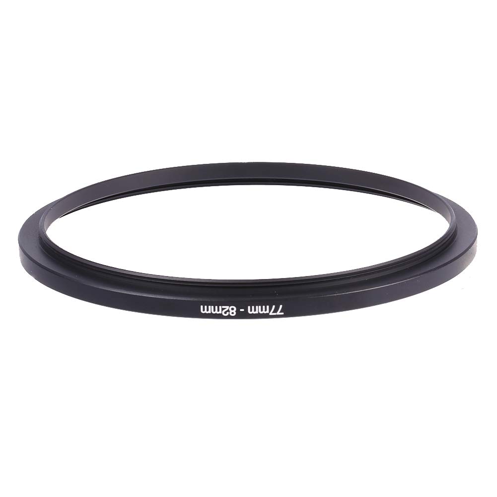 Akozon Pierścień Step Up 77-82 mm, pierścień step-up, 77-82 mm adapter obiektywu step-up, metalowy pierścień step-up, adapter obiektywu aparatu, filtry do aparatu, pierścień DSLR/SLR, obiektyw, filtr