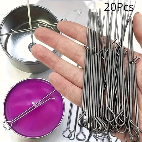 30 Piezas Sujetadores para Mechas de Velas con Clip de Hierro miniatura 3