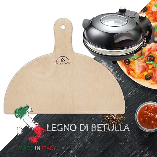 Pizza Paletten Set 30cm Birkenholz Pizzaschaufel Kurz Doppelofen Elektro Profi Zuhause Schamottstein...