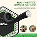 BCAN Fitness Trampolin Indoor Ø 122 cm, Trampolin Erwachsene bis 250 kg, Bodentrampolin mit verstellbarem T-Griff & 42 Gummiseilen, Leise & vibrationsarm