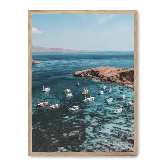 Cuadro boats FASE5 tableau de décoration marine pour grand mur de bureau contemporain