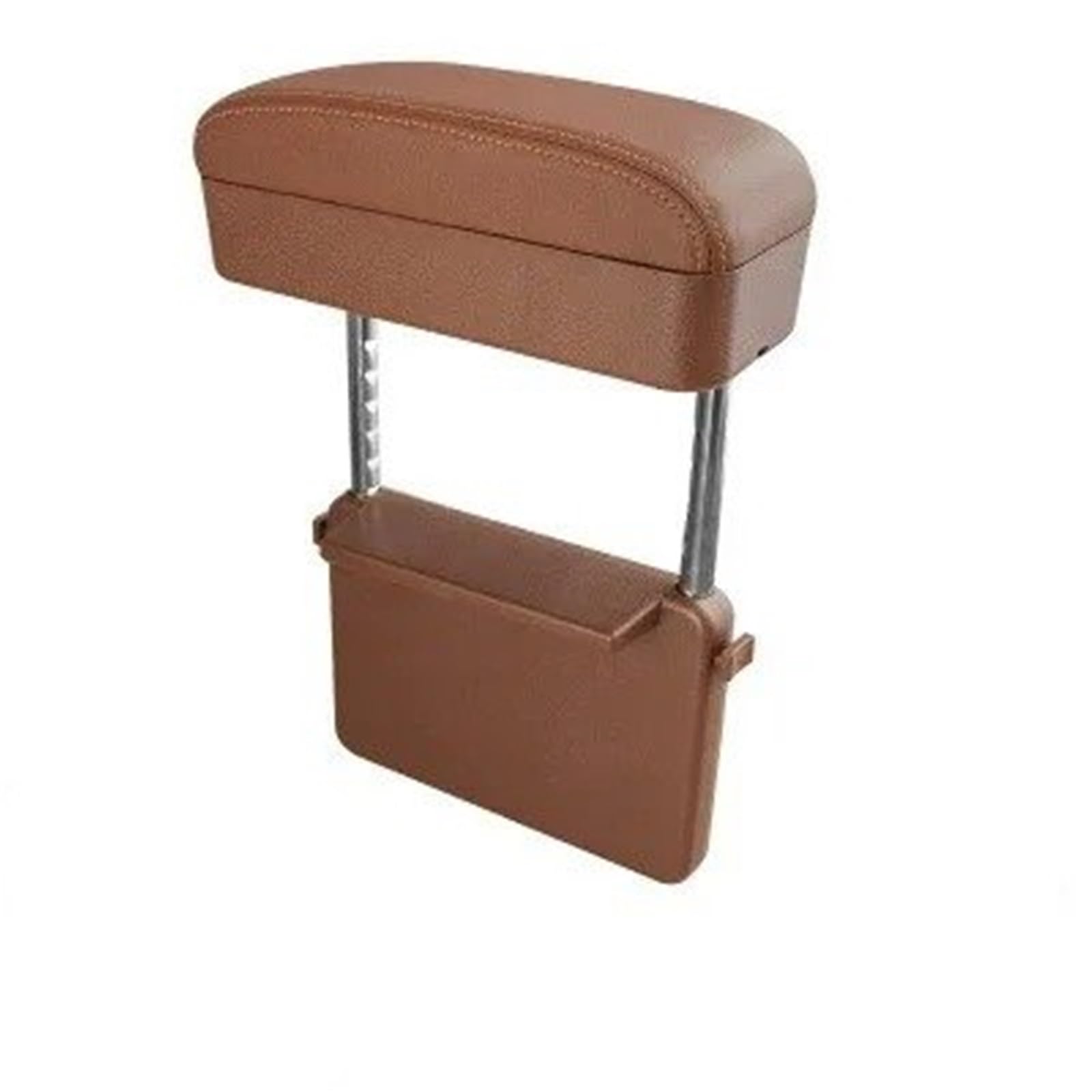 AWGNTQQ Car Armrests Universal Car Armrest Box Elbow Support Adjustable Center Console Styling Auto Seat Gap Organizer(1 set of brown)