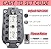 Key Lock Box for Outside Wall Mount, Waterproof Spare Key Storage Box, 10-digits Combination Lockbox Push Button Key Keeper Box for Home Indoor & Outdoor Realtors Landlord Property Management