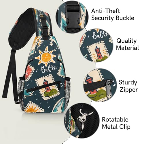 Bolso tipo sling unisex para senderismo y uso diario miniatura 3