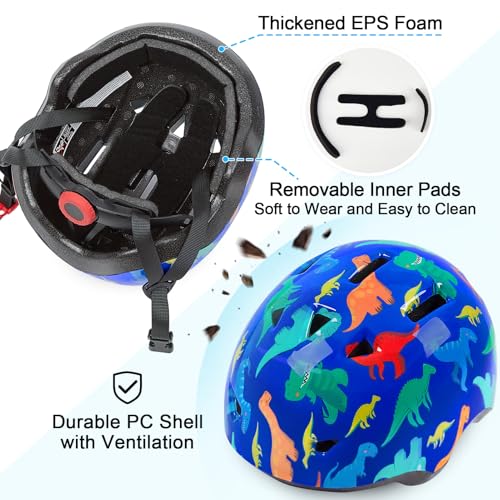 Image of Toddler Helmet, Baby Infant Kids Bike Helmet for Kids Age 1-3 /2-4 /3-5 /5-8 Adjustable Toddler Bike Helmets for Boys Girls for Scooter Skateboard Cycling