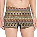 DIQADILA Men's Vintage Ethnic Pattern Boxer Briefs - Retro Print Underwear For Him - Stylish Ethnic Design - Comfortable Fashion Undergarment - Casual Wear Essentials - Cool Patterned Boxers For Men