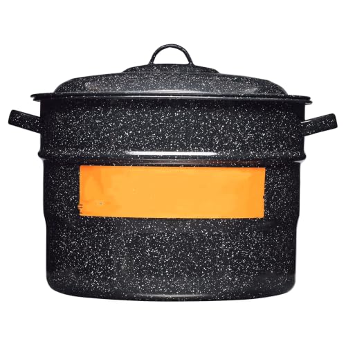 21.5 Quart Water Bath Canner with Rack, Enamel Canning Pot for Jam, Salsa, Pickles - Image 4