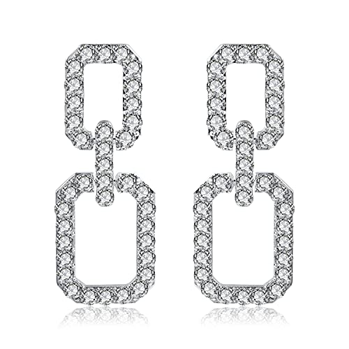 Boucles d'oreilles en diamant de laboratoire pour votre tenue de mariage