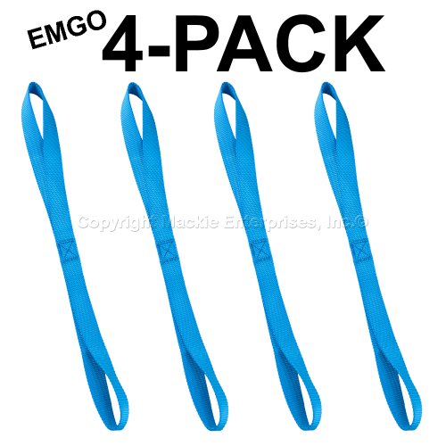 Emgo tiedowns 18 suave touch tie down extensiones azul pack de 4 2