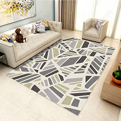Creative stripe Lattice pattern carpets for living room Bedroom Large size Rugs Modern simple geometry Home Area Rug and Carpet suitable for home (Color : JYL 011, Size : 40cmx60cm)