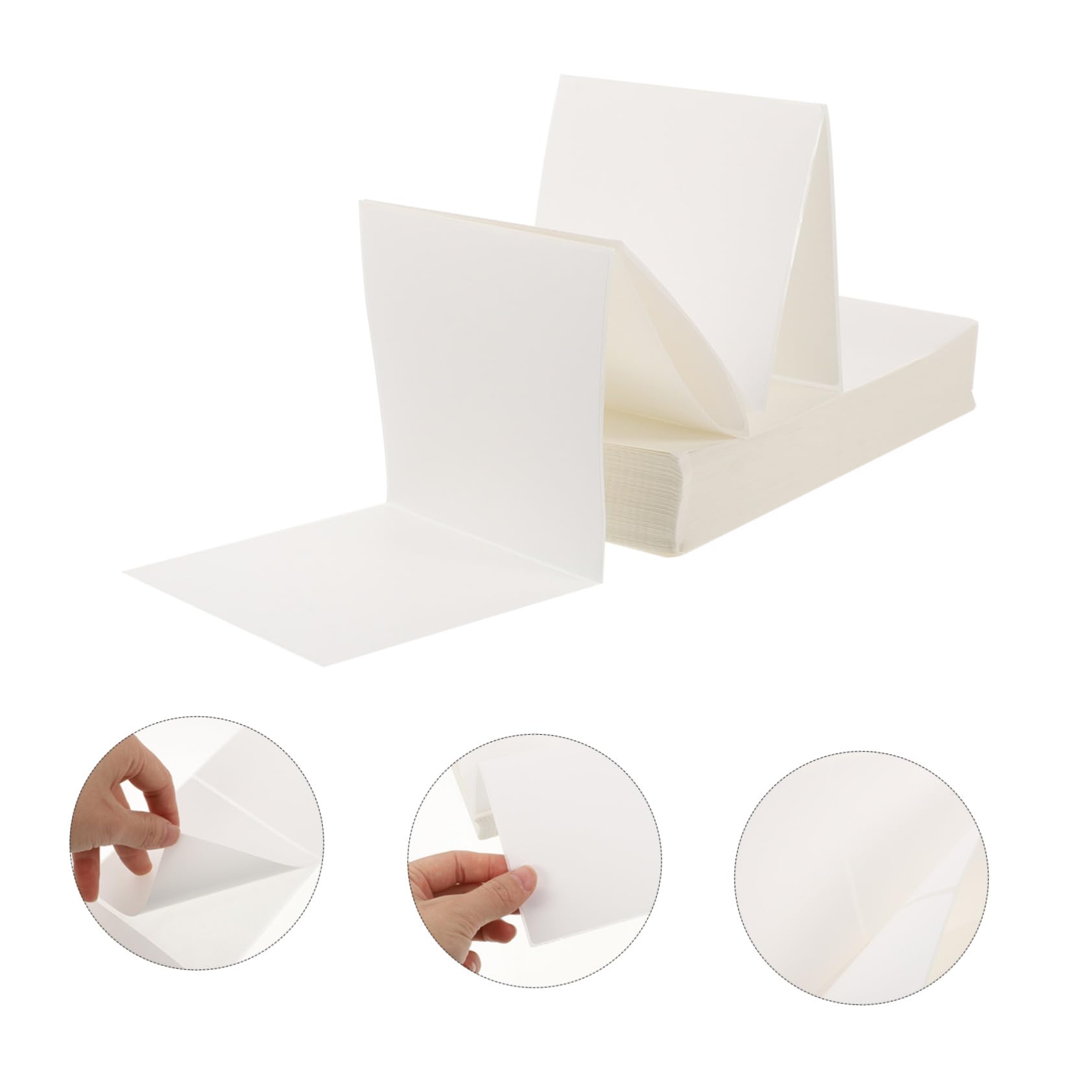 Etichette Termiche 100x100 Mm 500 Fogli Carta Autoadesiva | Bianco, Fogli per Stampa Indirizzi e Spedizioni, per Plant Tags e Bottiglie, Resistente a Graffi e Usura