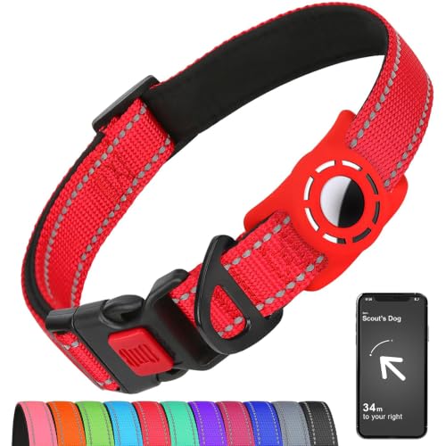 Erbine Reflective Dog Collar for Large Dogs with Silicone Tag Holder by Erbine - Used condition - US$8.99