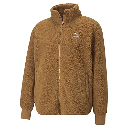 Puma Men's Standard Classics Sherpa Jacket, Desert Tan, Medium #TOP16