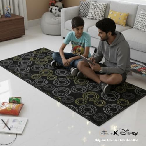 Image of Athom Living Disney Runner Carpet 2x4.5 Ft, Soft Printed Mat with Anti-Skid Backing, Durable Washable Runner for Kids Bedroom, Play Area & Playroom Decor