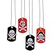 Pirate and Crossbones Dog Tag Necklaces, Set of 12 - Party Favors and Handouts