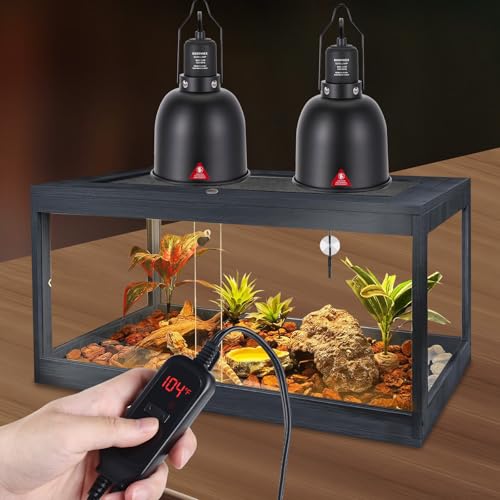 Dxophiex DP-T5 5.5 Inch Reptile Heat Lamp Fixture With Dimming Thermostat thumb #5