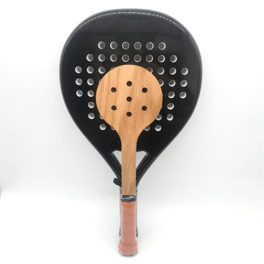 Racchetta in Legno Funzionale, Puntatore, Cucchiaio da Tennis, Allenatore, Strumento di Pratica di Swing, Attrezzatura Ausiliaria di Allenamento