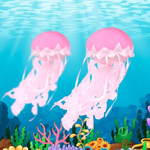 lilizzhoumax Simulation Jellyfish Plush Toy 15cm/6, Realistic Stuffed Animal Jellyfish Plush Toy, Cute Hangable Plush Toy, Super Soft Sea Animal Home Decoration Animal Toys - Image 2