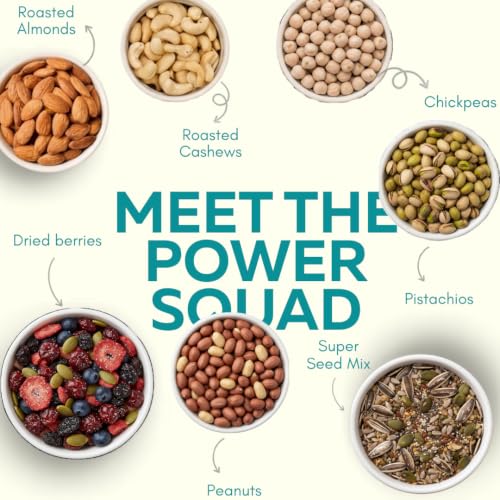 Image of Zucchero Trail Mix Superfood (400g) - 17 in 1 Roasted & Salted Nut, Seed & Berry Ultimate Blend | Oil Free | Extra Crunch | Zero Cholesterol | Protein Dense | Fitness Mix | Club Mix