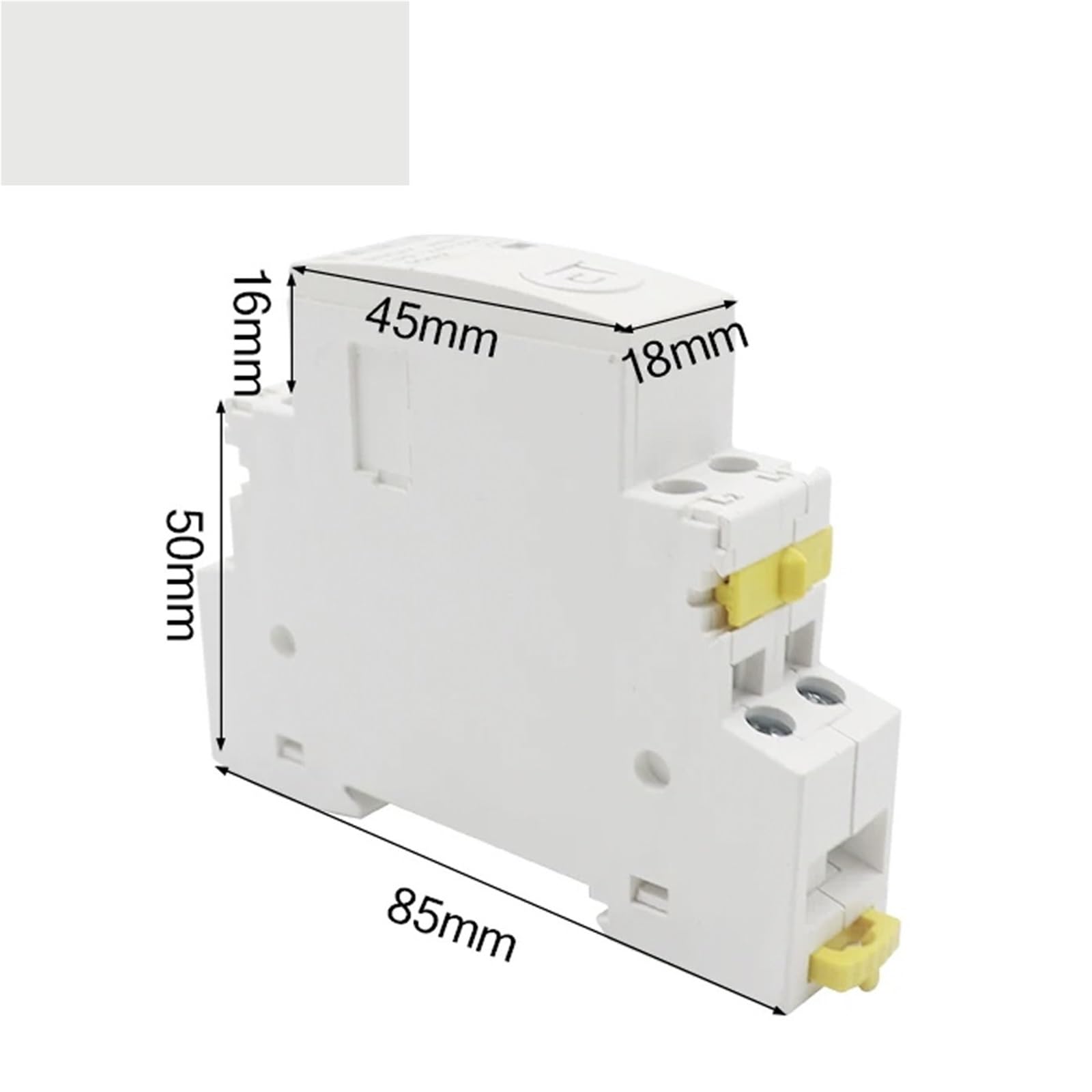 Timer di controllo del contattore ausiliario WiFi Din Rail 100-240 V 2 A CA Funziona con l'app eWeLink del contattore modulare Alexa Google Assistant
