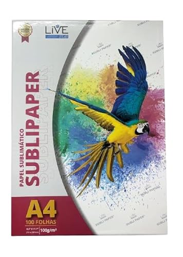 PAPEL LIVE SUBLIMATICO MARCA D AGUA LIVE SUB A4 - PACK 100 FOLHAS