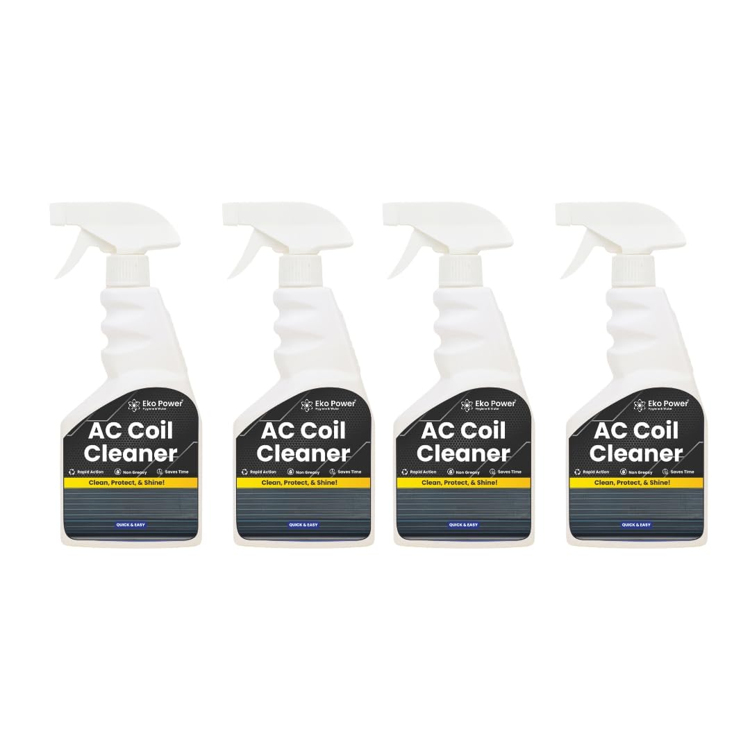 Eko Power Air Conditioner Coil Cleaner | Alkaline Based AC Coil Cleaner | Instant AC Coil Cleaning Agent Clean Exterior & Interior Highly Dusty AC Coil - 500 ml (Pack of 4) (B0CZ4BM17B) Amazon Price History, Amazon Price Tracker