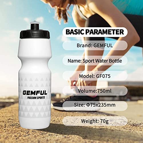 Gemful GF001-BB Water Bottle Biking Bpa Free 24 Ounce 2 Pack thumb #6