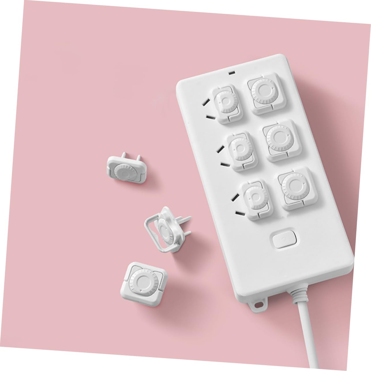 MERRYHAPY Baby Proof Socket Protectors Outlet Covers Tight Fit Plastic Electrical Protectors Child Proofing Covers Home