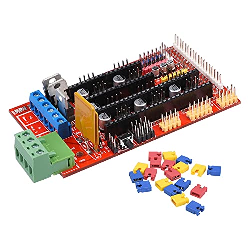 Lysee 3D Printer Parts & Accessories - 1Pcs R3 + 1Pcs RAMPS 1.4 Control Panel+ 5Pcs DRV8825 Stepper Motor Drive Reprap for 3D Printer Kits - (Size: All Kits)