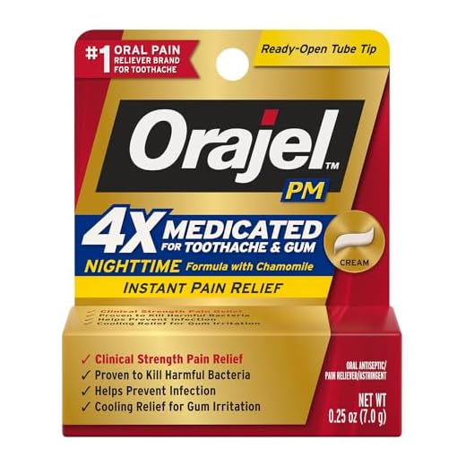 Orajel Maximum Strength Nighttime Toothache Pain Relief Cream - 0.25 Oz