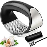 genius knoblauchschneider lidl 【MECHANICAL DESIGN】New garlic press rocker with arc shape and ergonomic handle can easily grip and control, squeezing garlic or ginger easier and faster. You just need to place the crusher on top of garlic clove to rock back and forth, saving your energy and time.