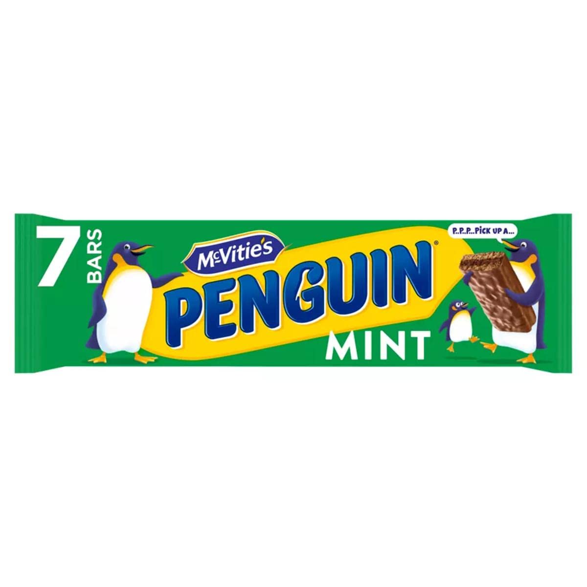 McVitie'sPenguin Mint Biscuit Bar 7 x 24.6g, 172g