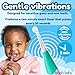 brush-baby BabySonic Infant and Toddler Electric Toothbrush for Ages 0-3 Years - Smart LED Timer and Gentle Vibration Provide a Fun Brushing Experience - Includes 2 Sensitive Brush Heads (Teal)