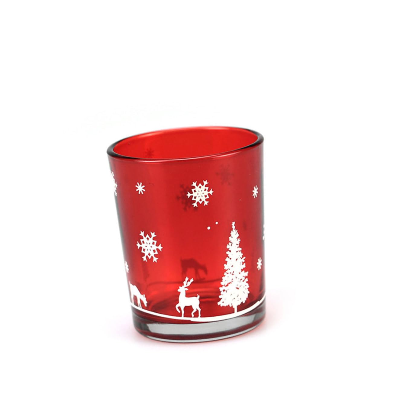 Cabilock 10 Piezas Taza De Vela De Fiesta Centro De Mesa Navideño Velas Candelita Candelabro Portavelas De Navidad Candelero Votivo Taza De Vela De Aromaterapia Decoración Navideña Vidrio