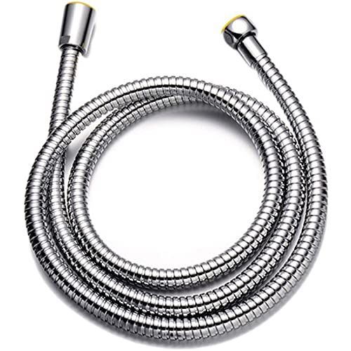 Manguera Ducha,Flexo Ducha Tubos de manguera de ducha de 1,2 m / 1,5 m / 2m Tubos de ducha de acero inoxidable Tubería de ducha flexible Cromo Calentador de baño Tubo de cabeza de agua para accesorios