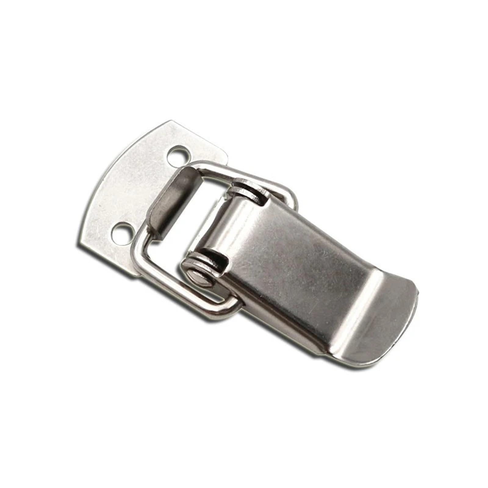 Stainless Steel Spring Buckle Hasp Latch 007 Tool Box Lock Iron Wooden Box Catch 1Pcs(201 Stainless Steel)