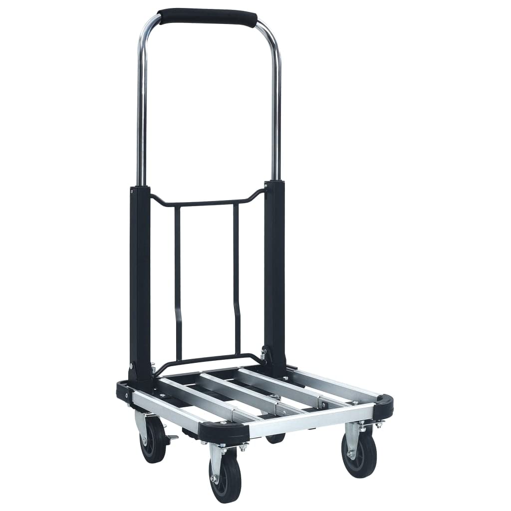 Genérico Carrito de Transporte Plegable de Aluminio Plateado 150 kg