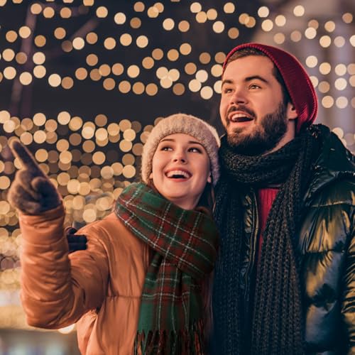 Coume Christmas Plaid Scarf for Women Men Soft Buffalo Plaid Winter Scarf Cashmere Feel Fashion Tartan Gifts3