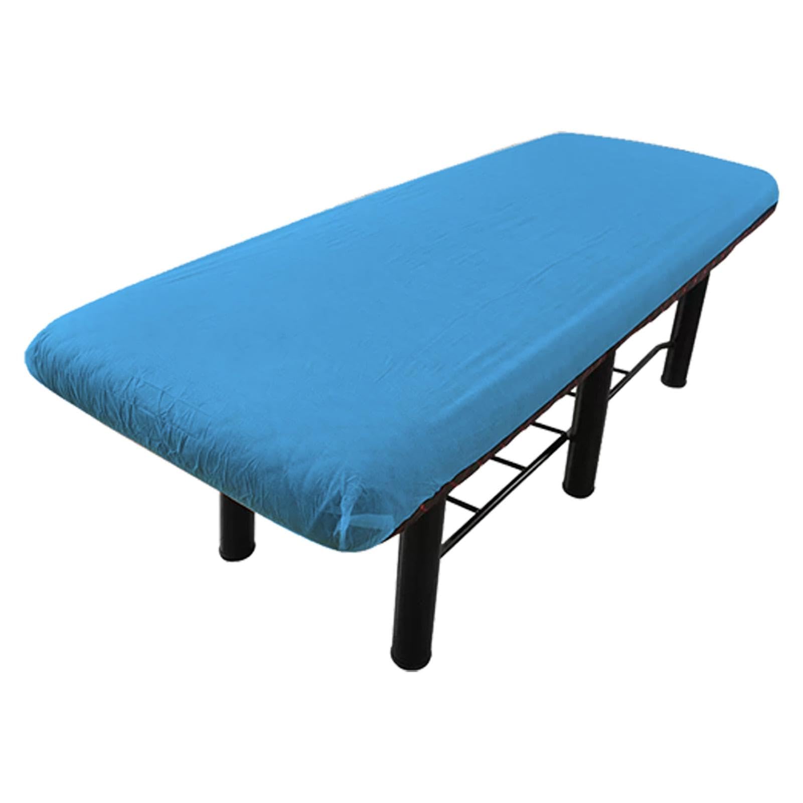 Coprilettino da Massaggio 5X - Lenzuola con Angoli | Copritavolo Blu per Spa | Morbide Lenzuola per Estetista